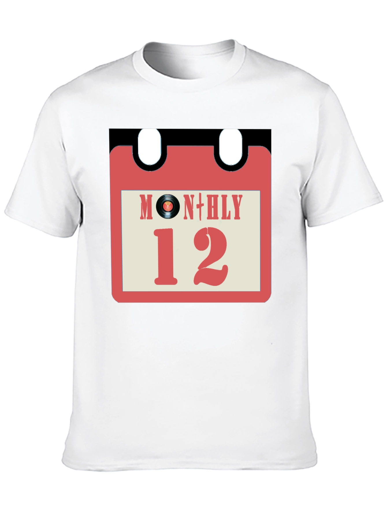 Monthly Vinyl Record Calendar T-Shirt