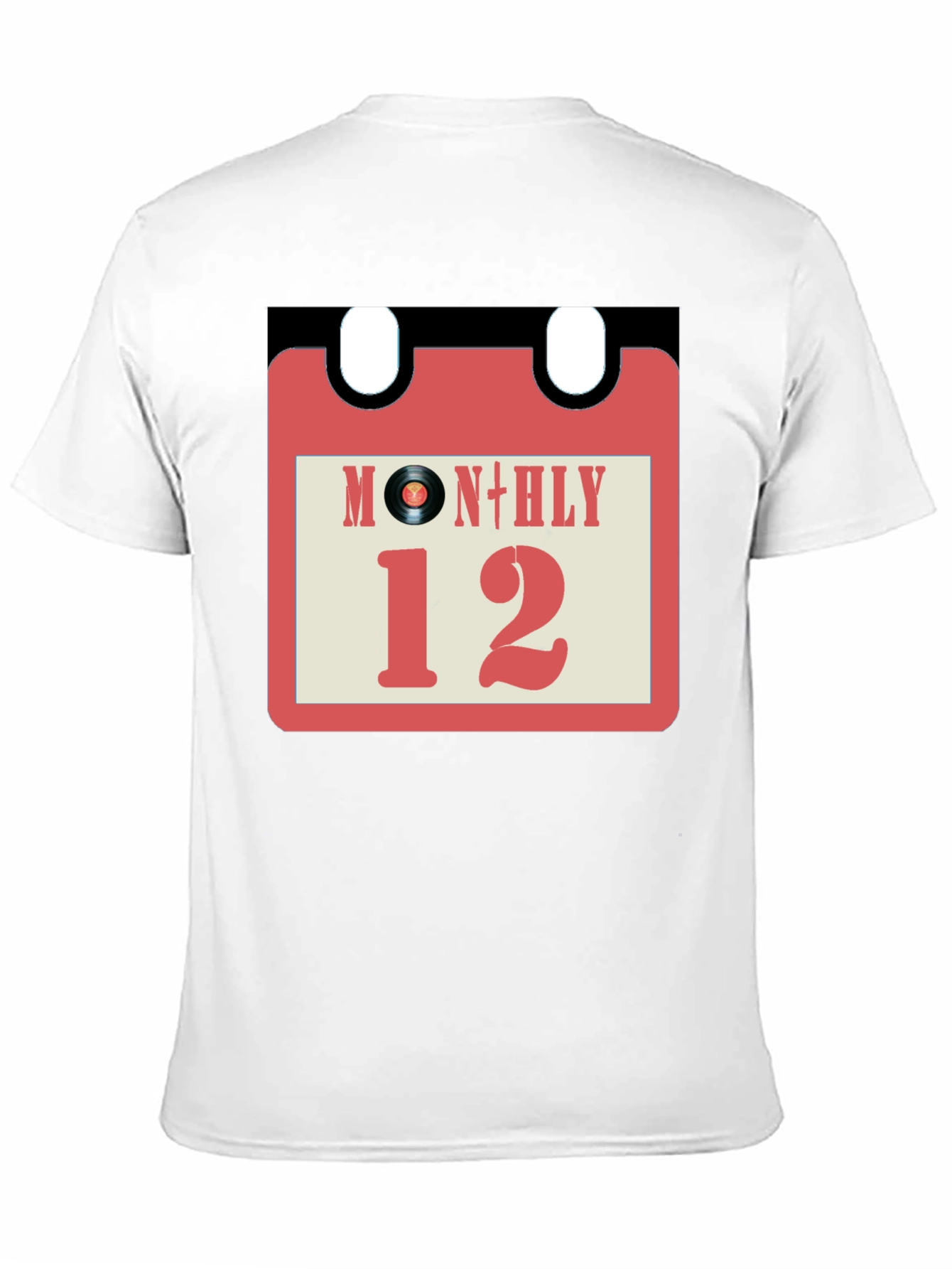 Monthly Vinyl Record Calendar T-Shirt