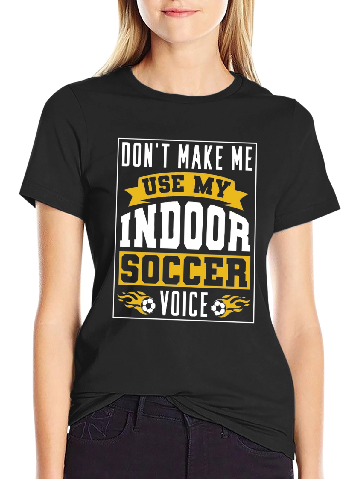 Indoor Soccer Voice Graphic T-Shirt