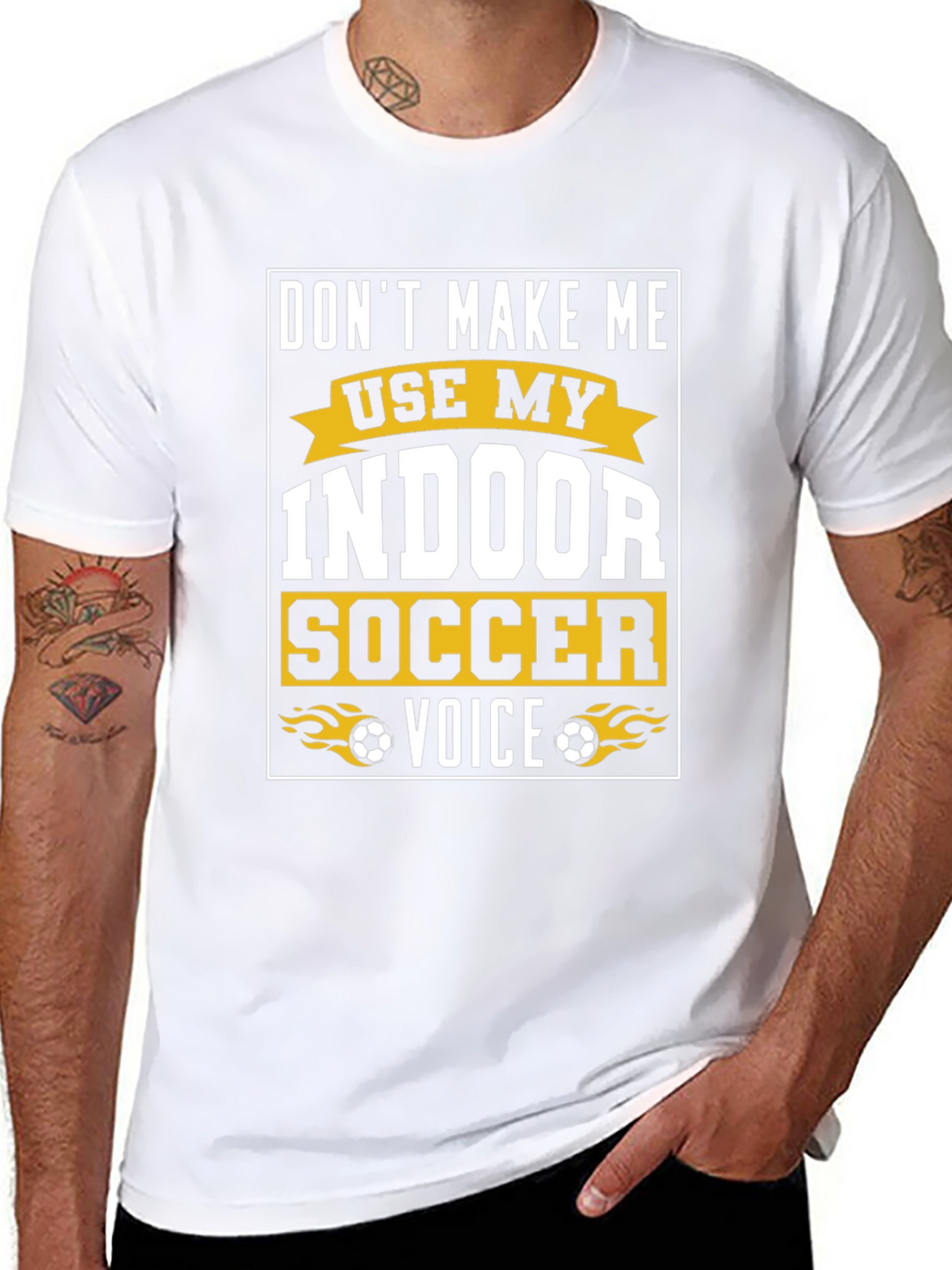 Indoor Soccer Voice Graphic T-Shirt