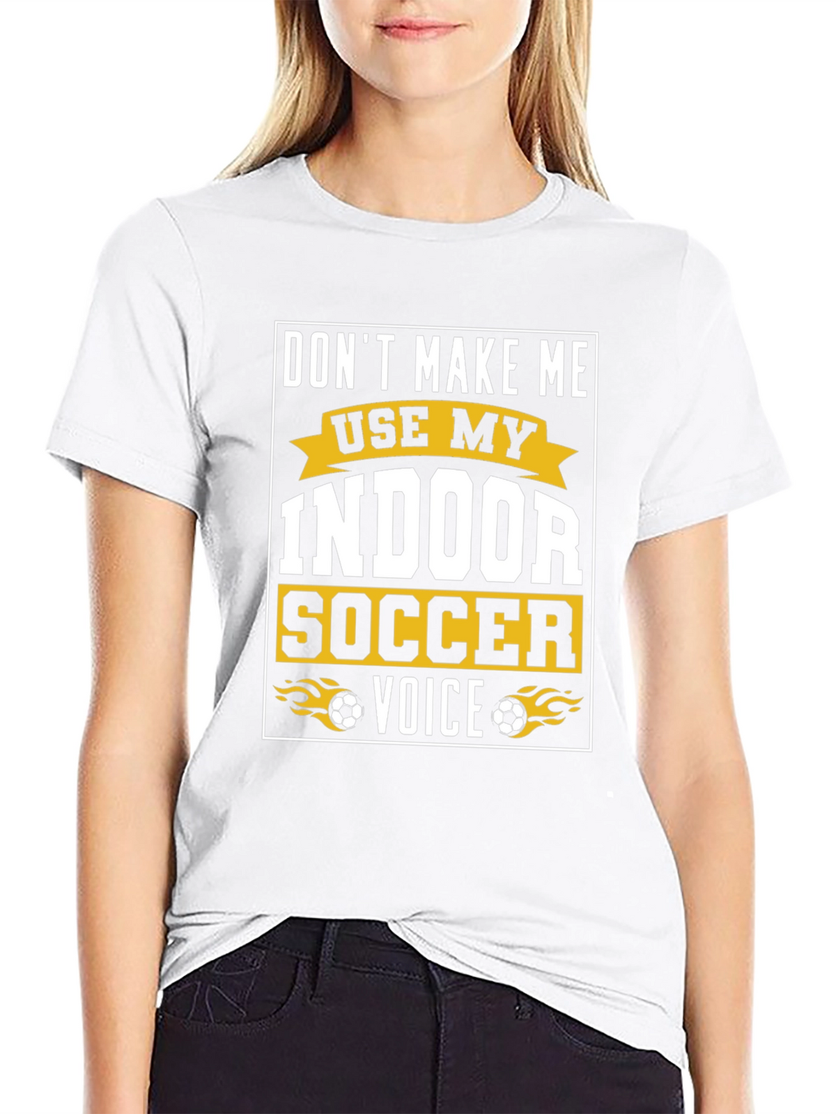Indoor Soccer Voice Graphic T-Shirt