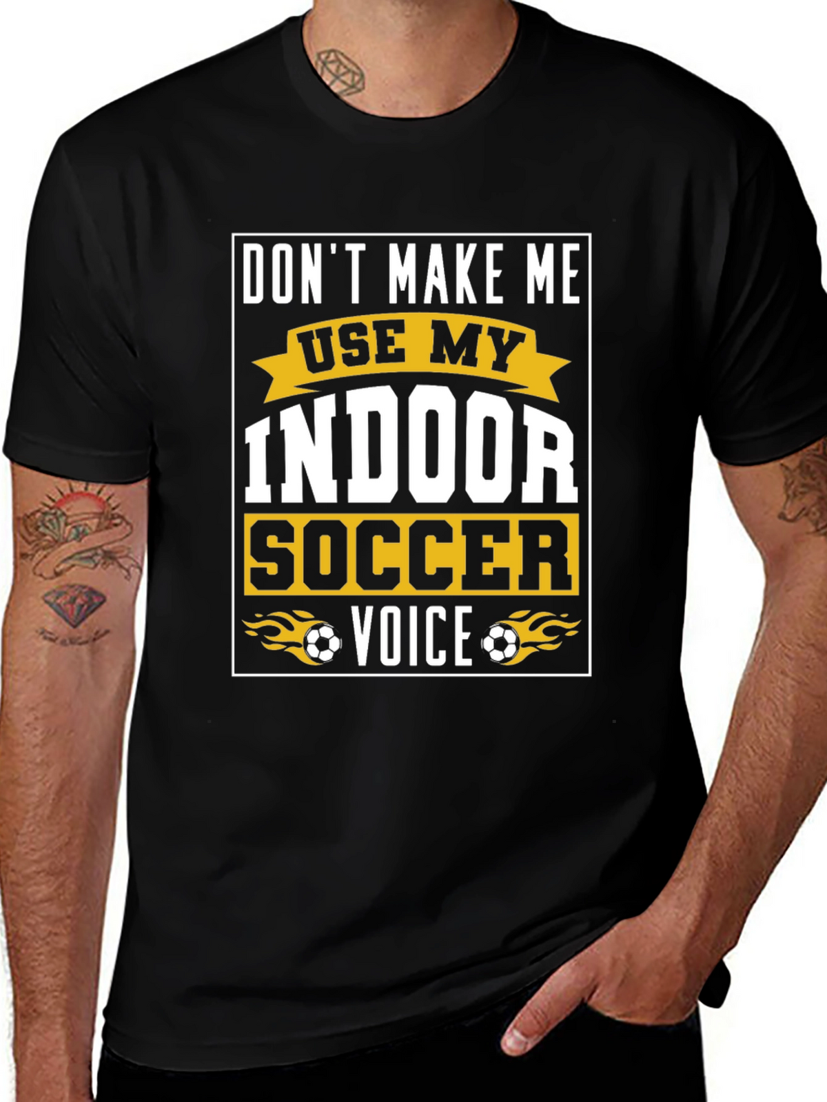 Indoor Soccer Voice Graphic T-Shirt
