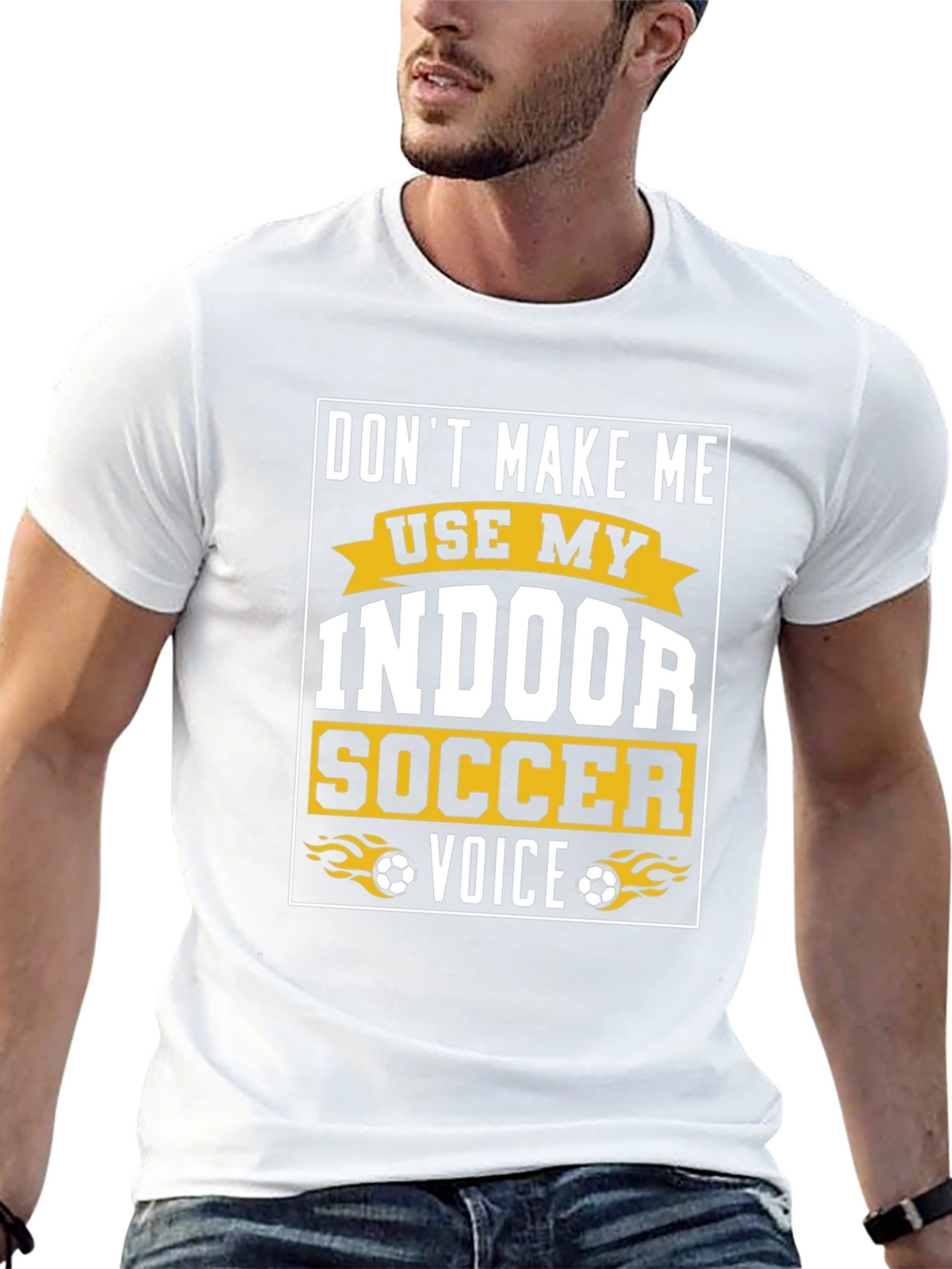 Indoor Soccer Voice Graphic T-Shirt