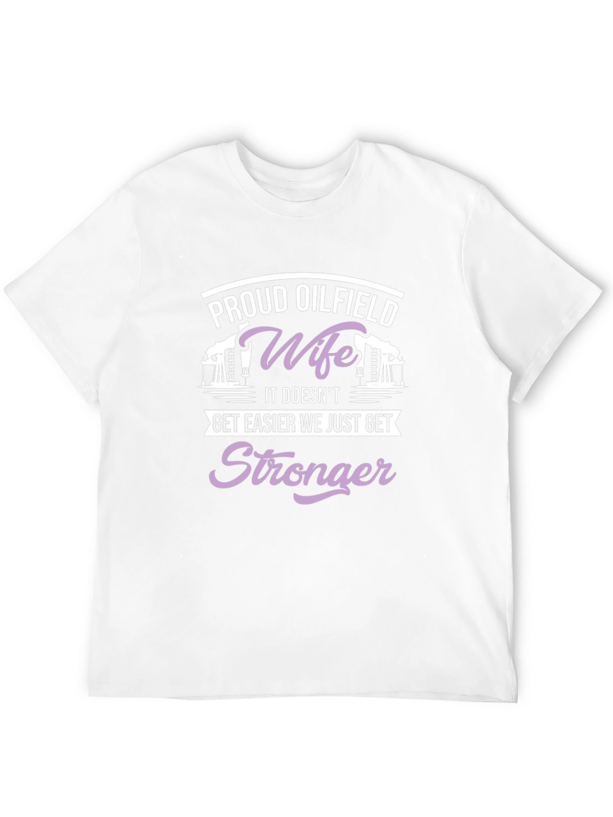 Proud Oilfield Wife Black T-Shirt