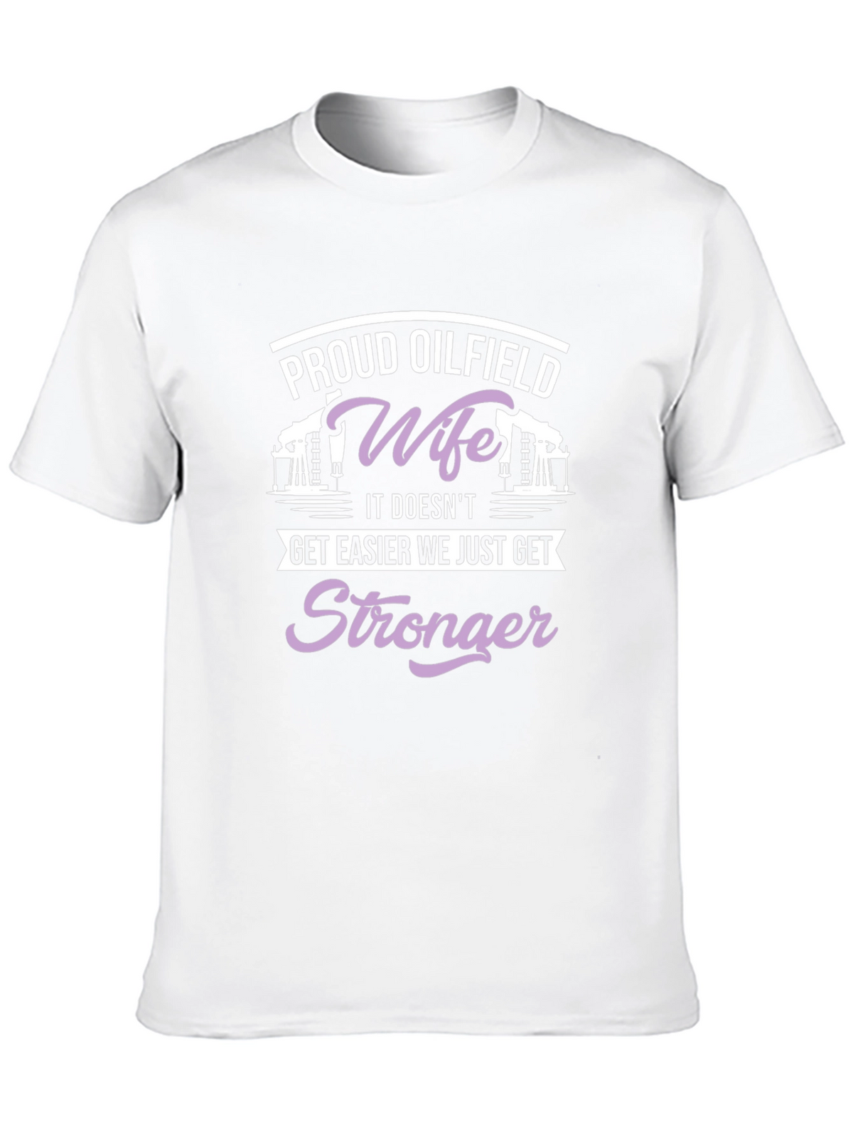 Proud Oilfield Wife Black T-Shirt