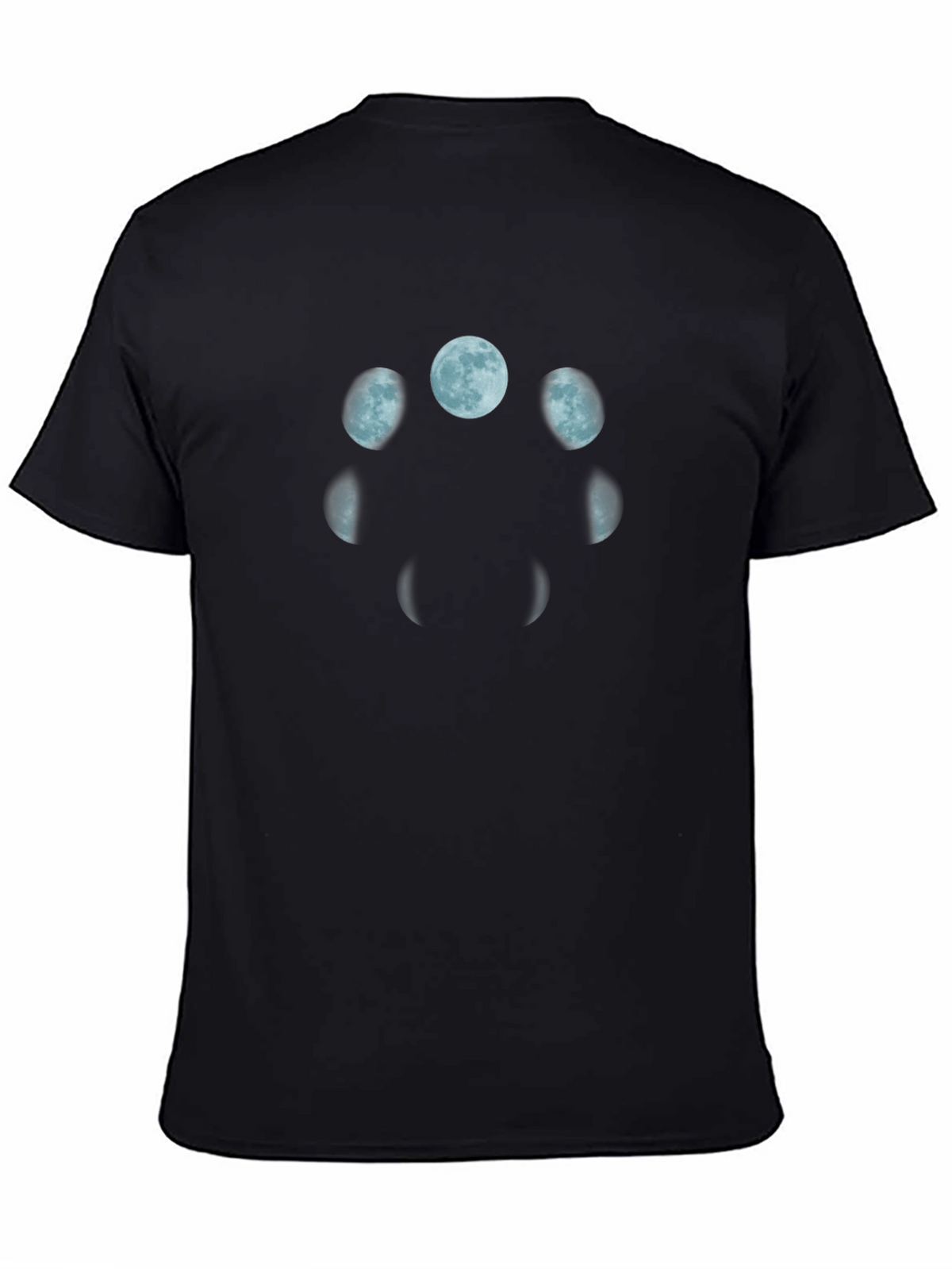 Lunar Phases Black T-Shirt