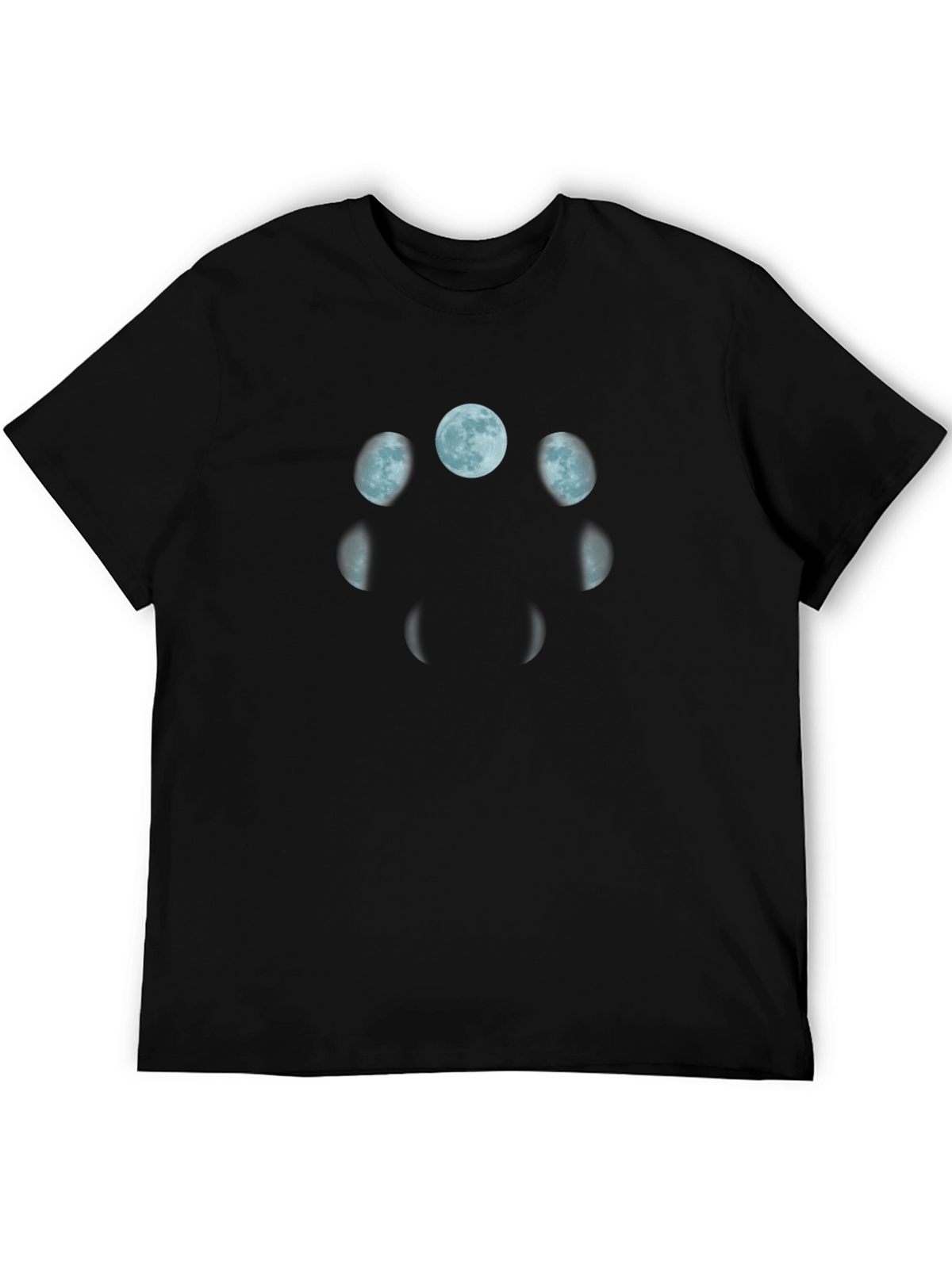 Lunar Phases Black T-Shirt