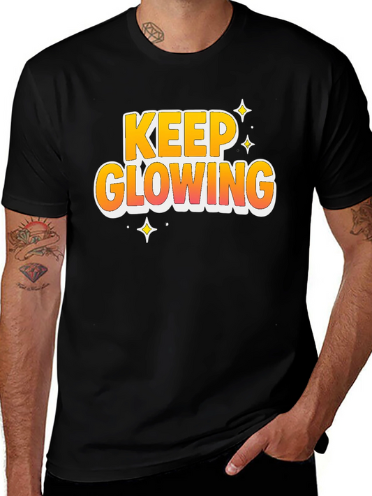 Keep Glowing Graphic T-Shirt - Stylish Trendy Tee