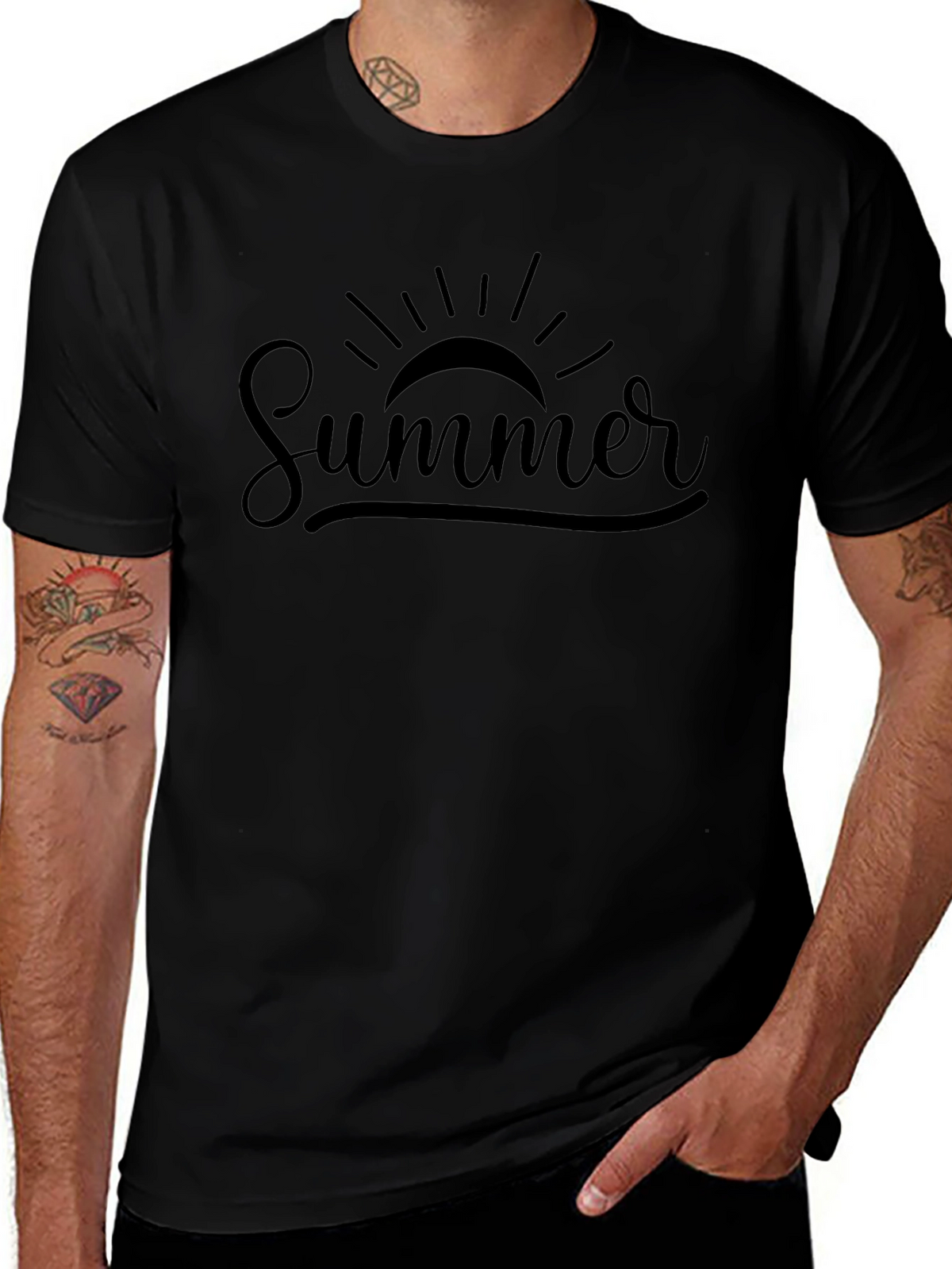 Summer Sun Graphic Tee - Casual Comfort