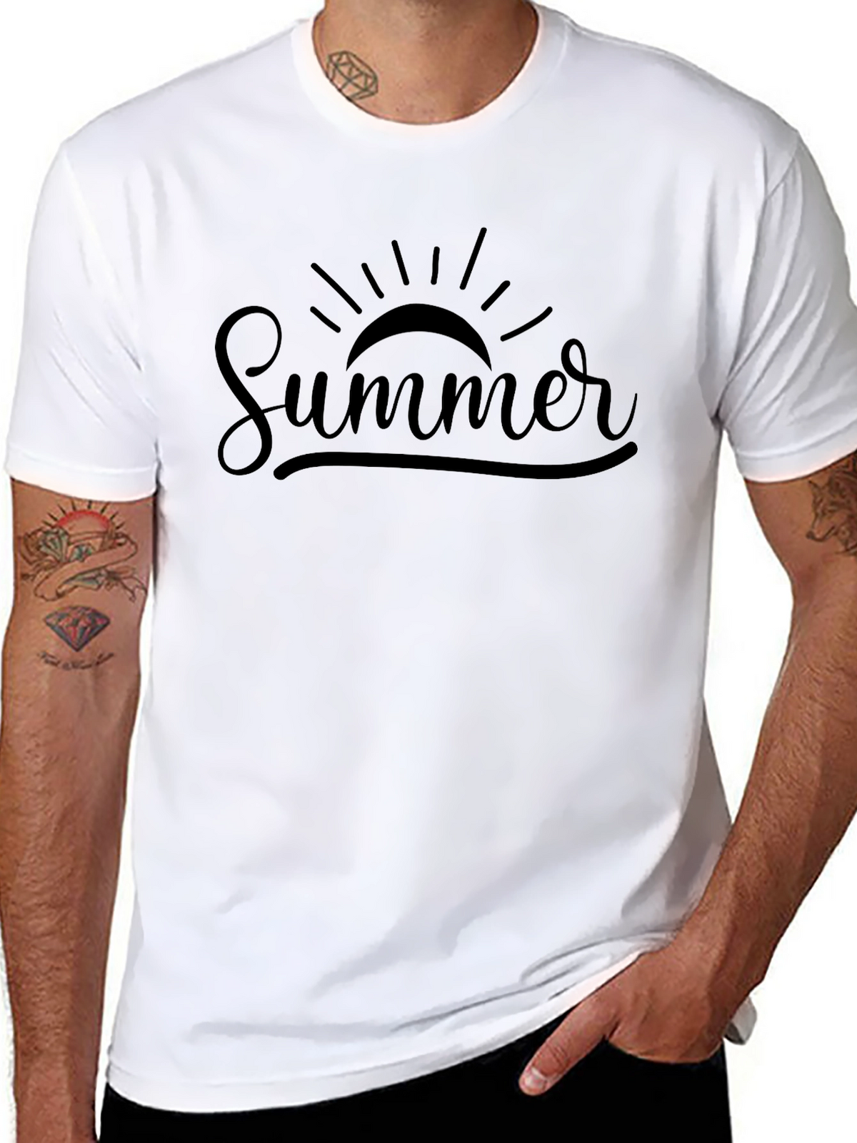 Summer Sun Graphic Tee - Casual Comfort