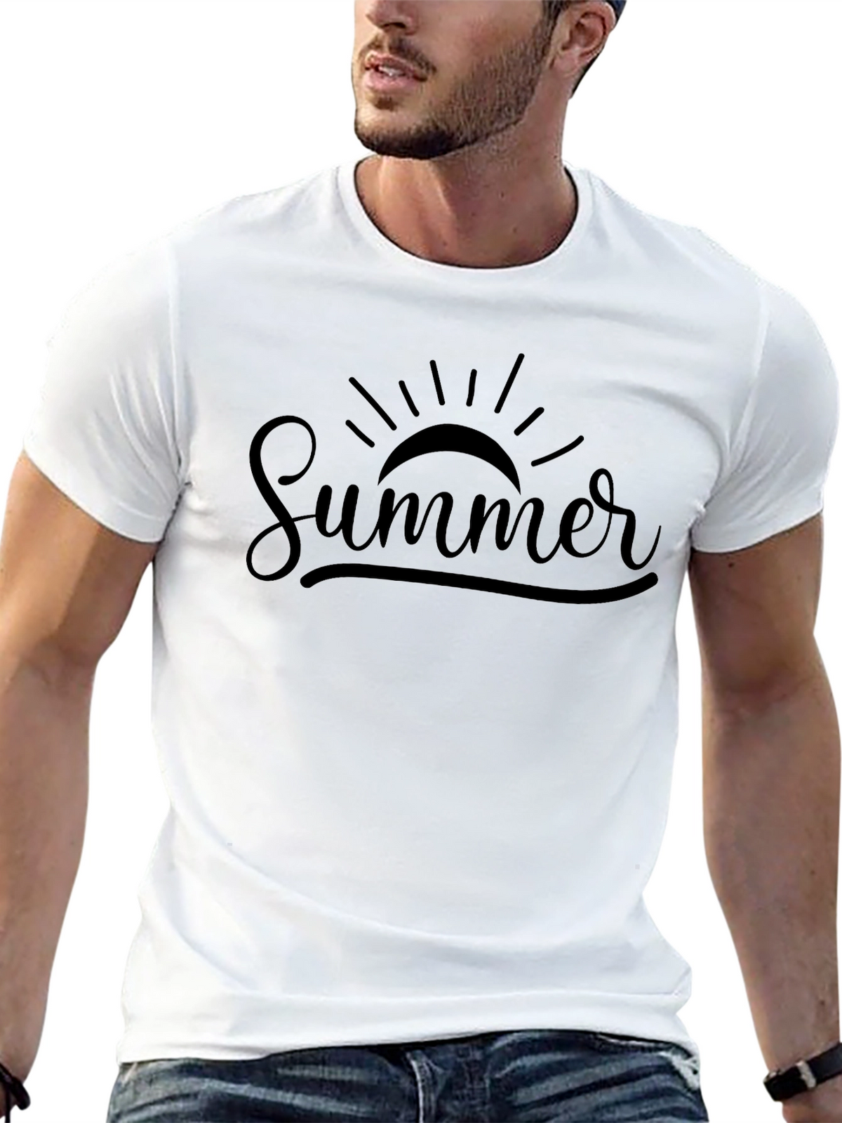 Summer Sun Graphic Tee - Casual Comfort
