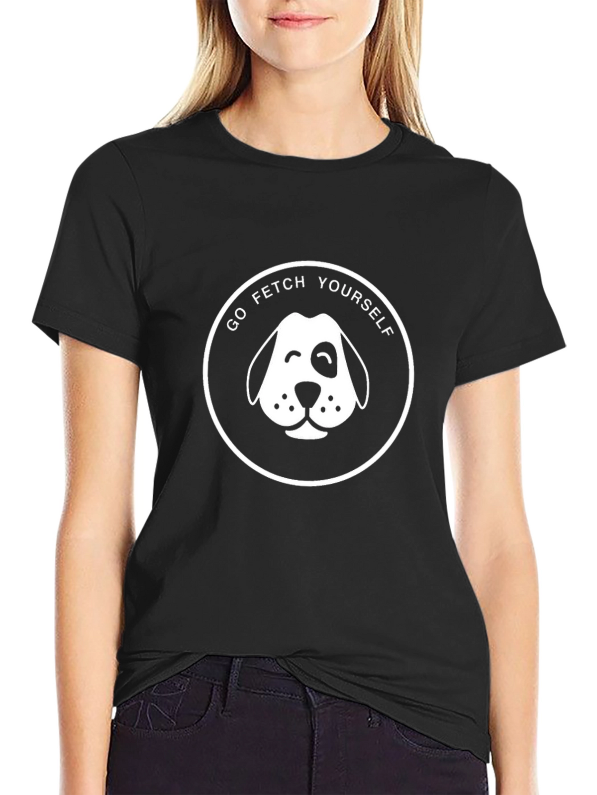 Go Fetch Yourself - Funny Dog Graphic T-Shirt