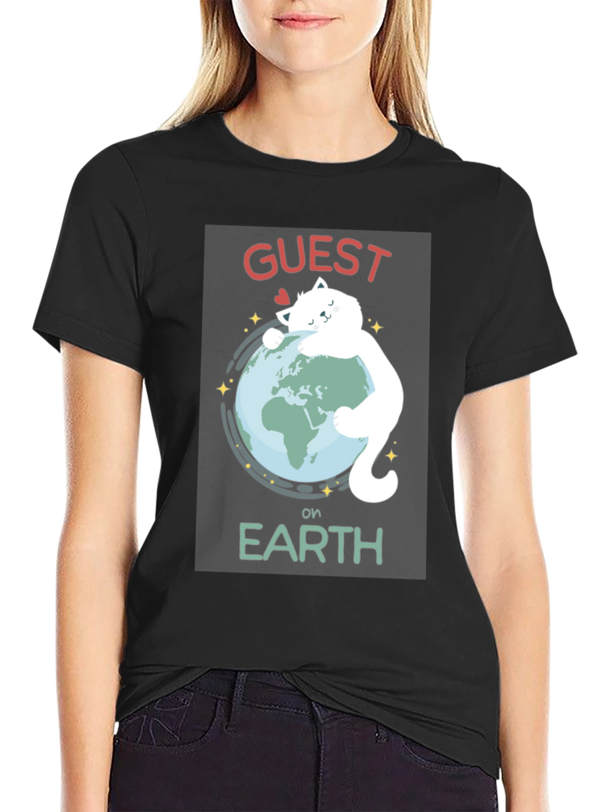 Guest on Earth Graphic Tee - Embrace Sustainability