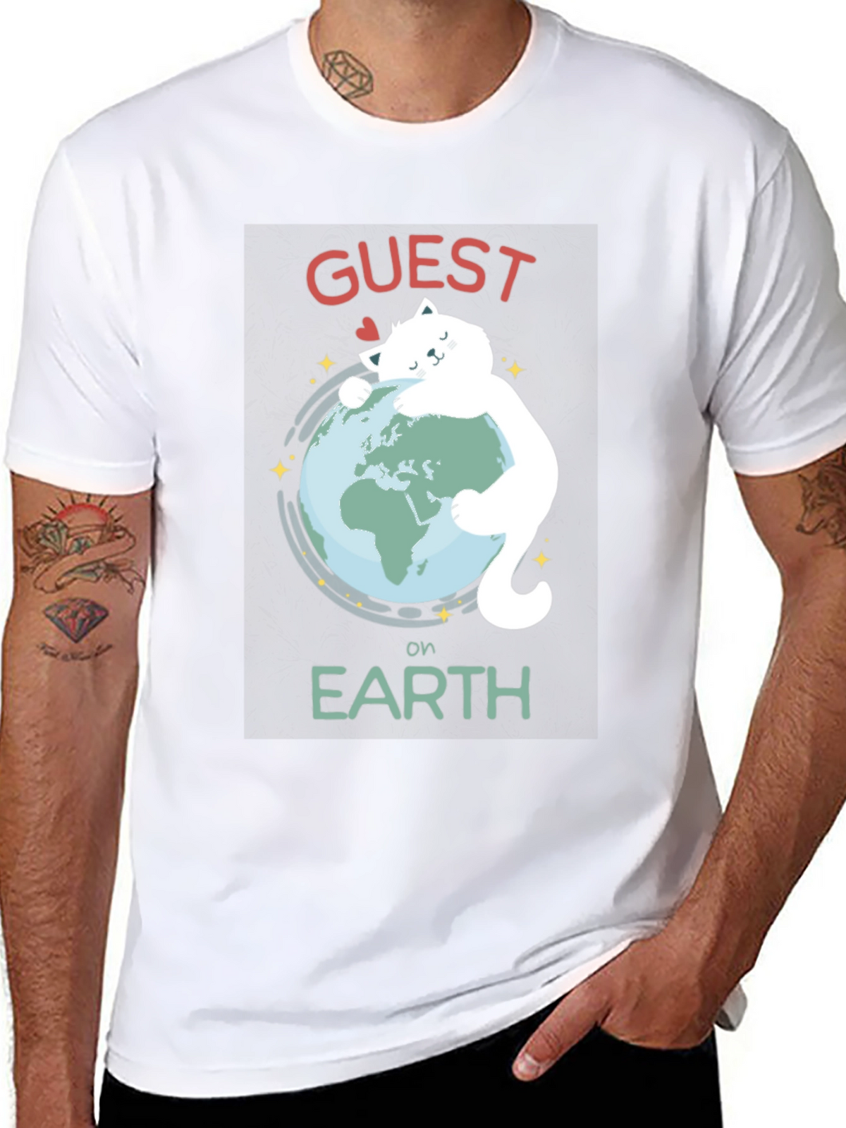 Guest on Earth Graphic Tee - Embrace Sustainability