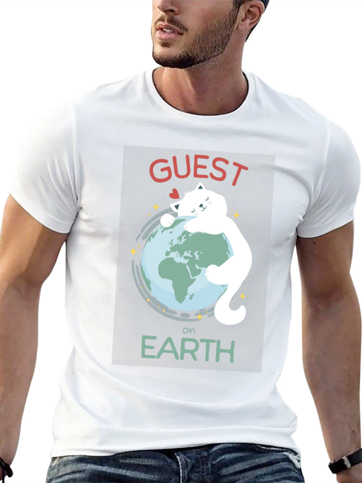 Guest on Earth Graphic Tee - Embrace Sustainability