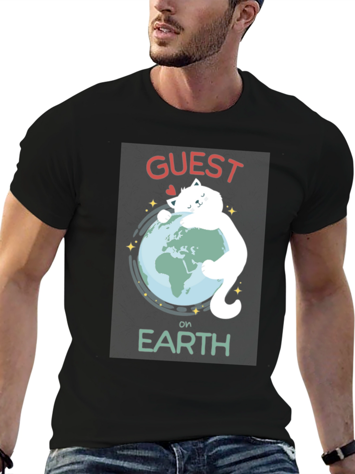Guest on Earth Graphic Tee - Embrace Sustainability