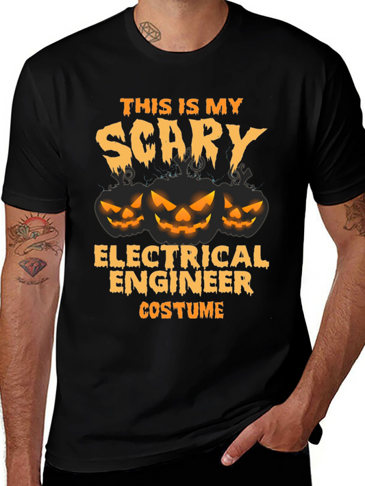 Scary Electrical Engineer Costume Halloween T-Shirt