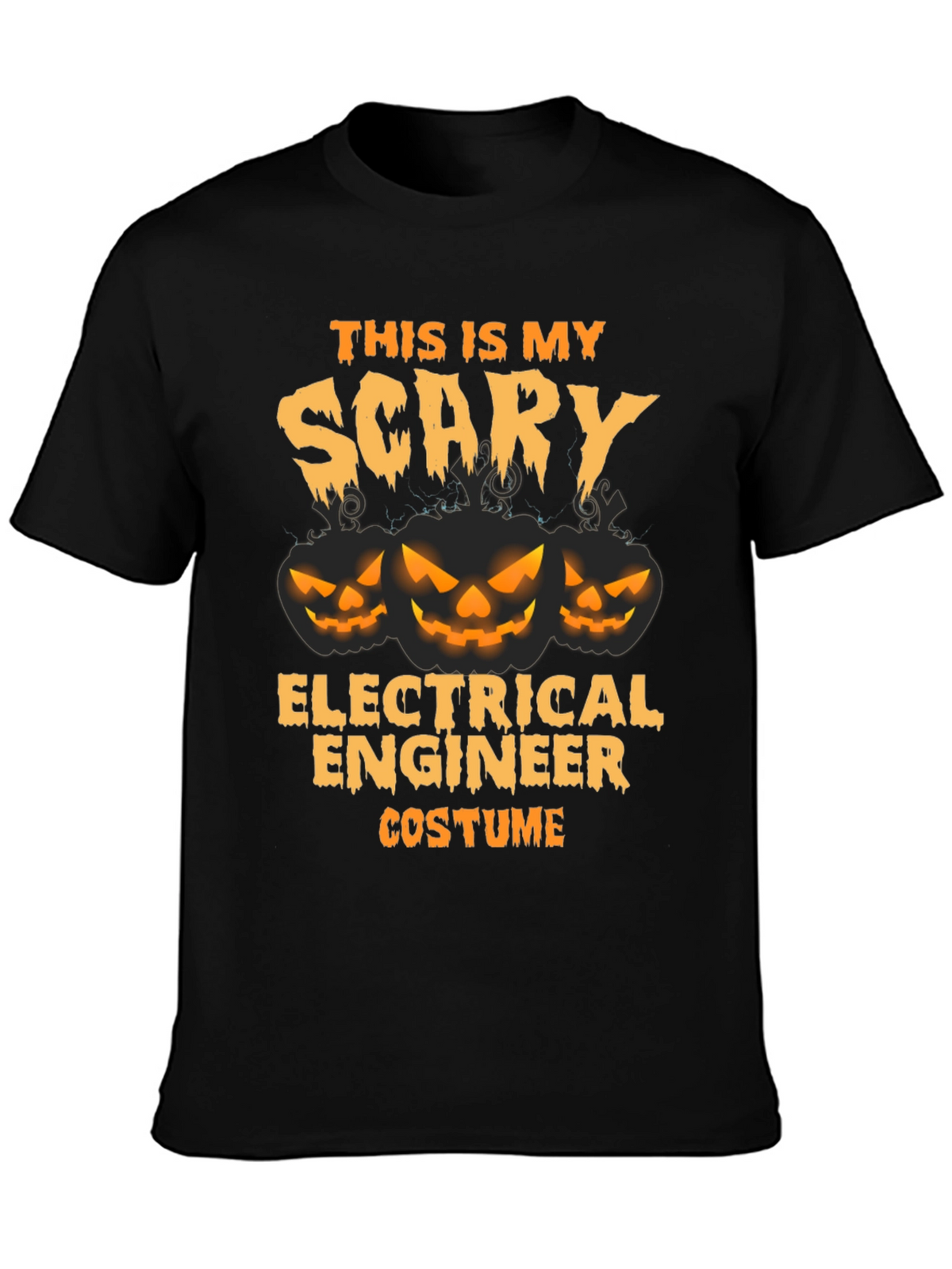 Scary Electrical Engineer Costume Halloween T-Shirt