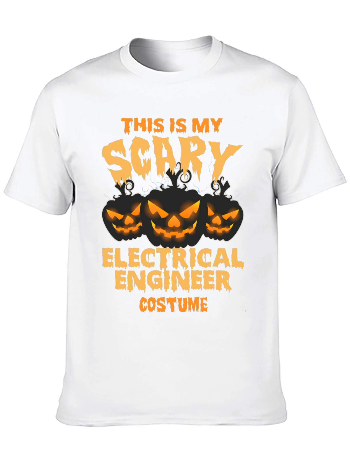 Scary Electrical Engineer Costume Halloween T-Shirt