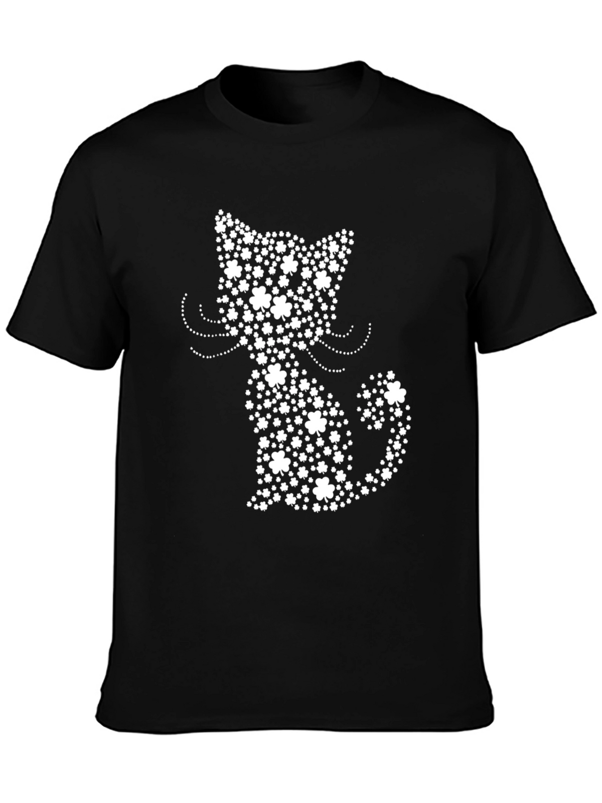 St. Patricks Day Cat Clover Shirt