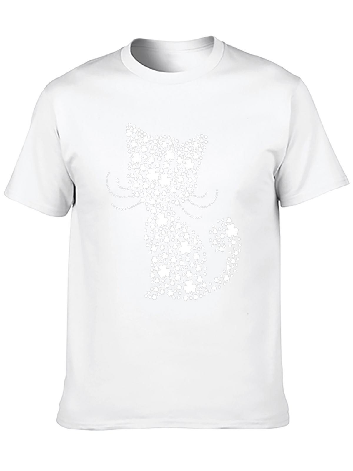 St. Patricks Day Cat Clover Shirt