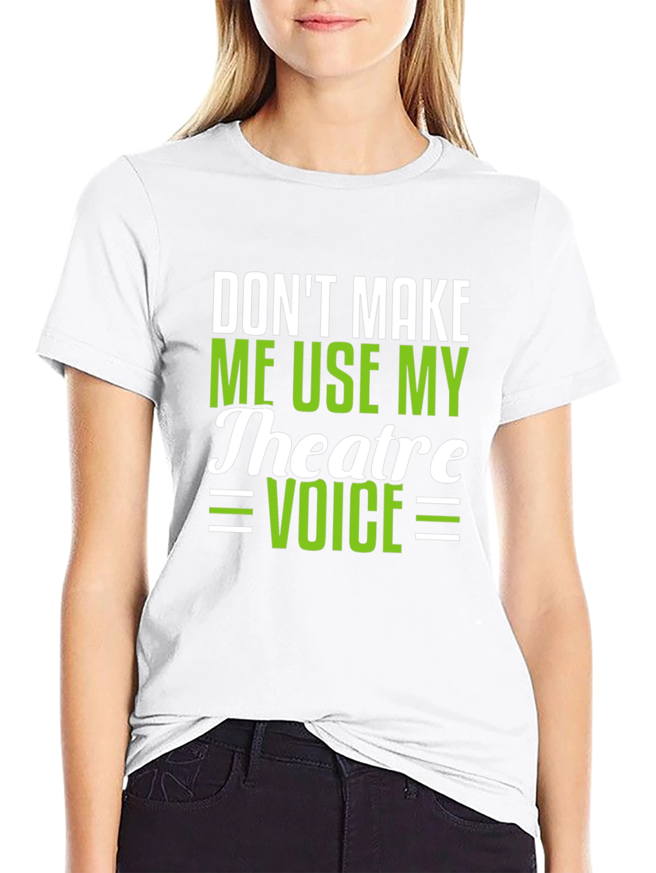 Theatre Voice Funny Black T-Shirt