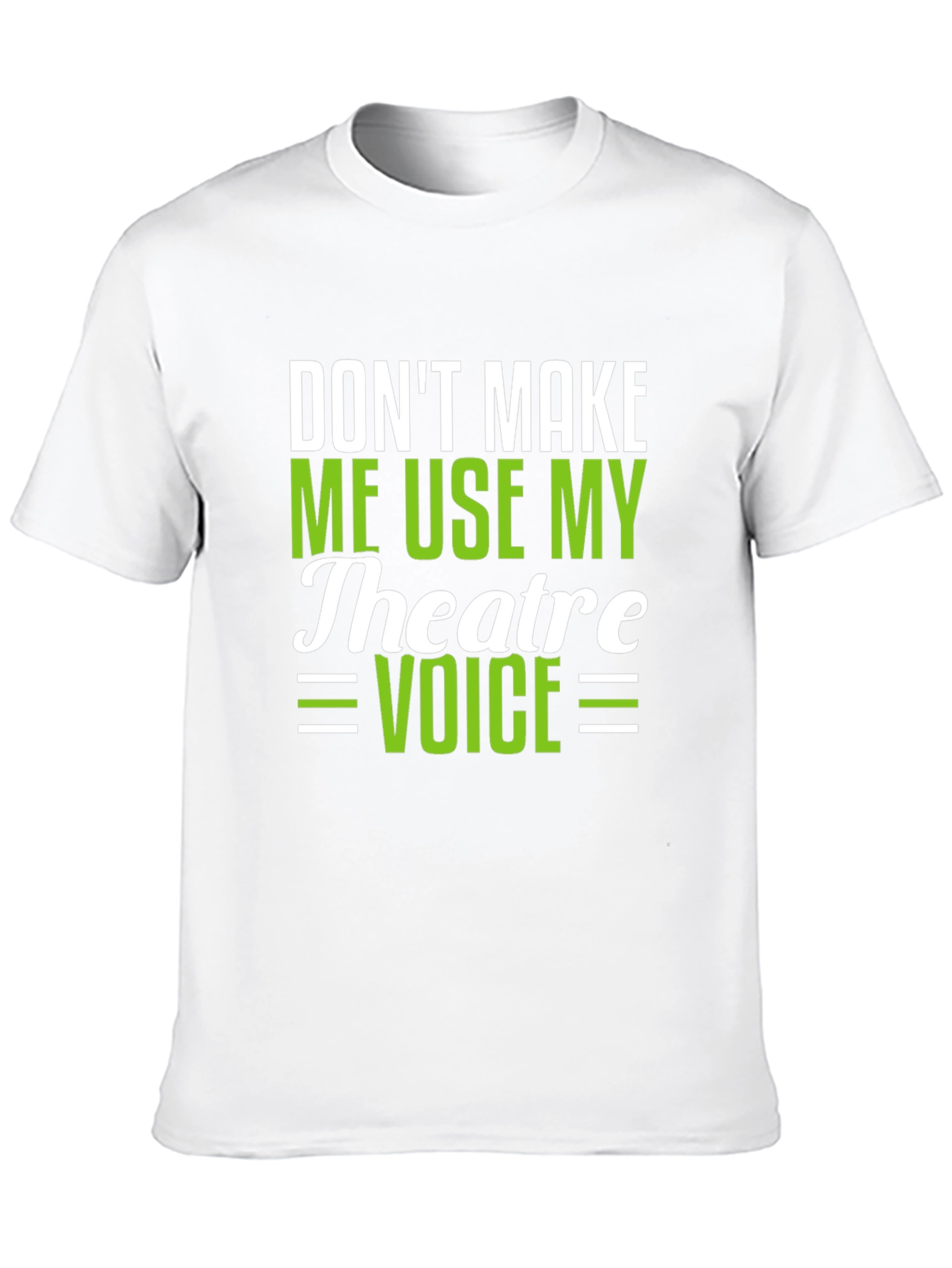 Theatre Voice Funny Black T-Shirt
