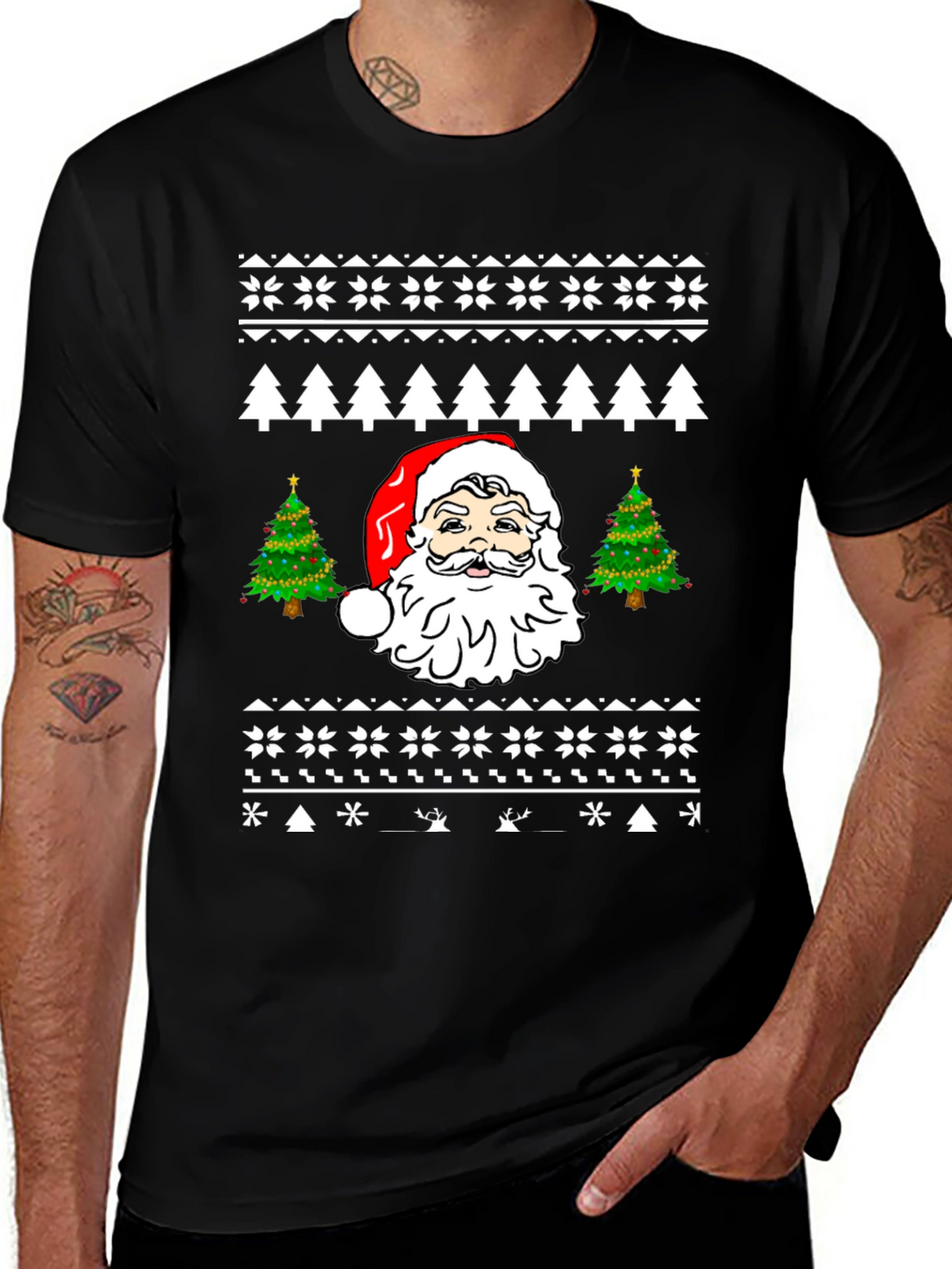 Festive Santa Christmas T-Shirt