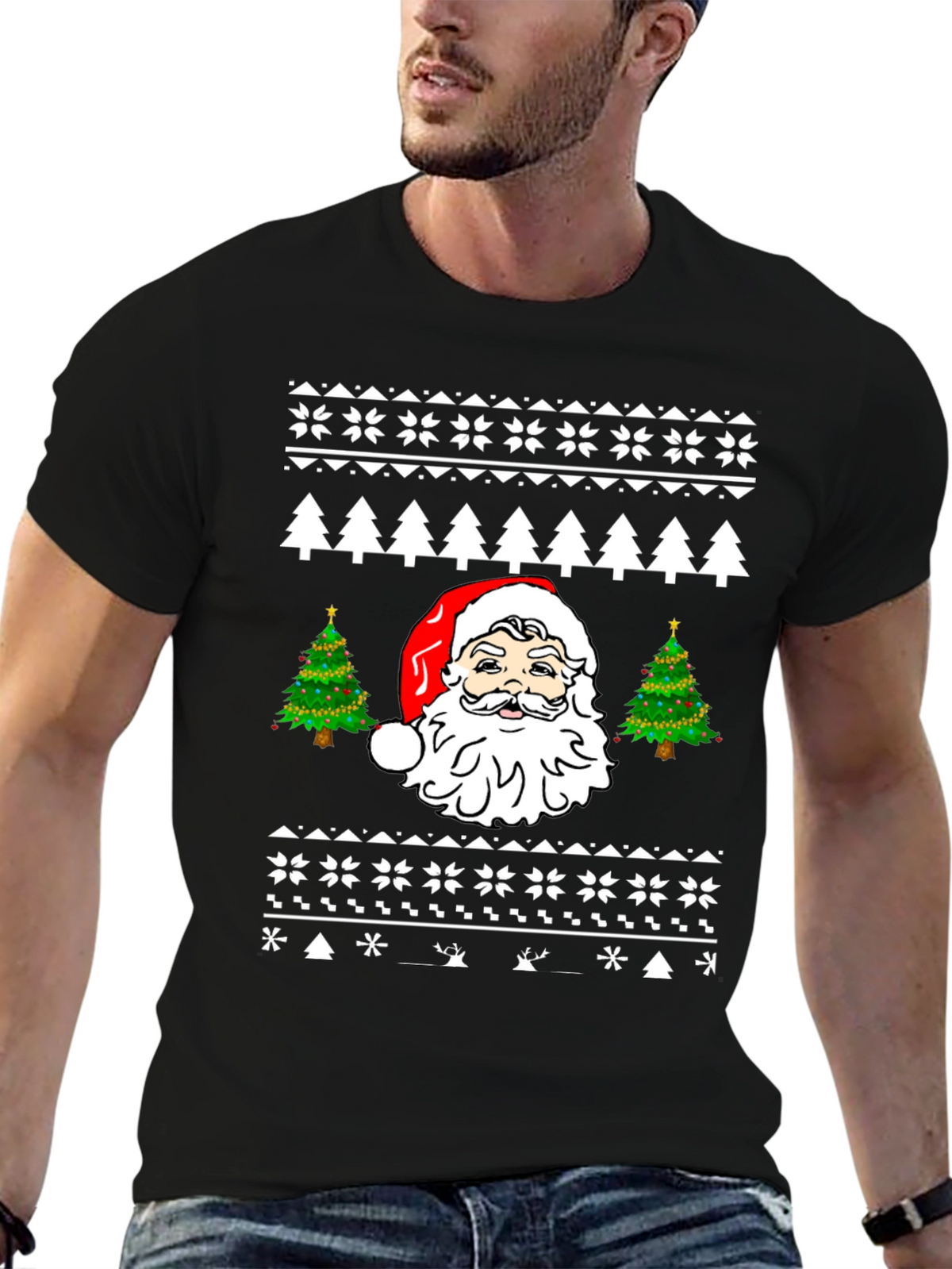 Festive Santa Christmas T-Shirt