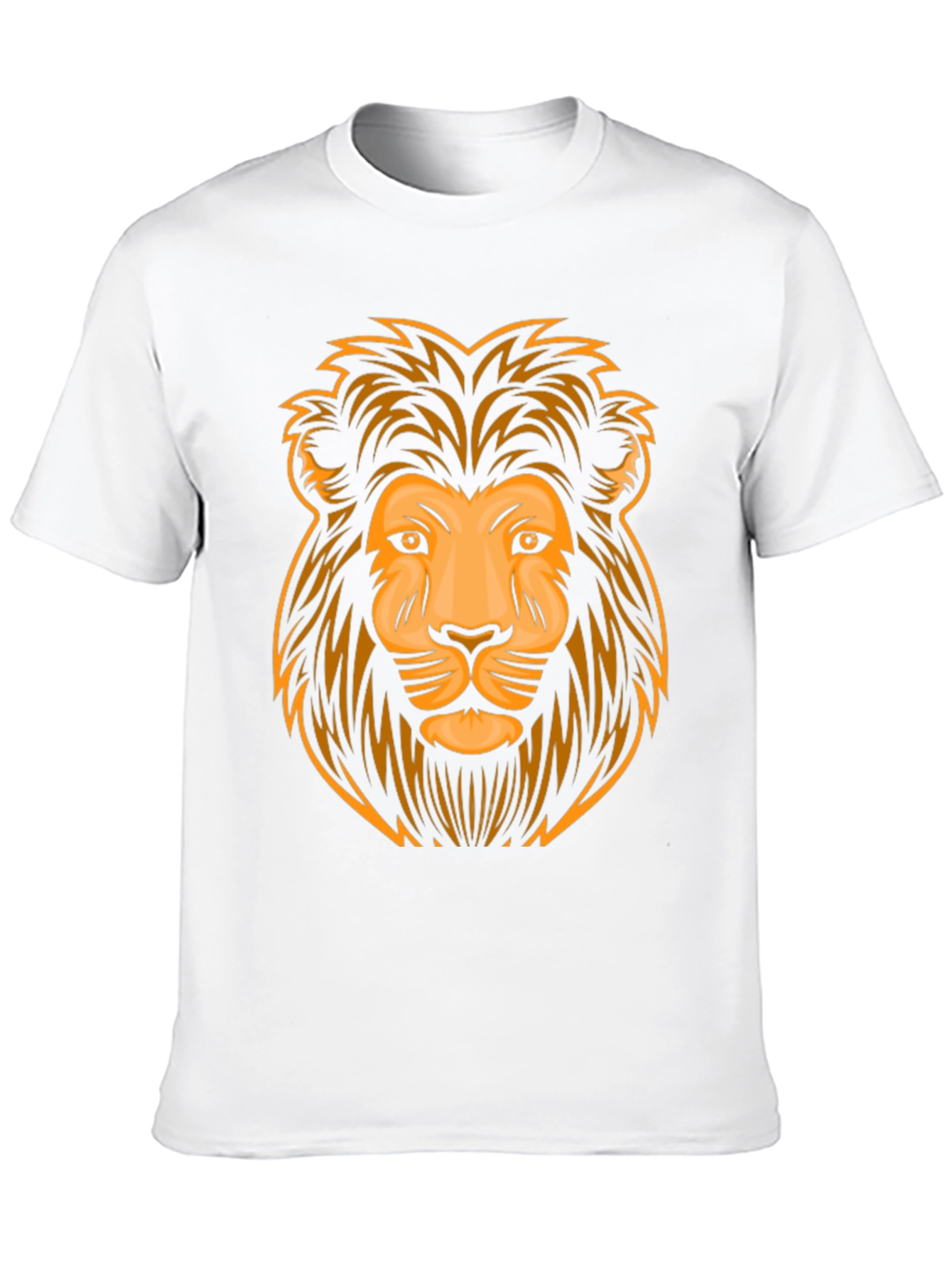Lion Graphic Print Black T-Shirt