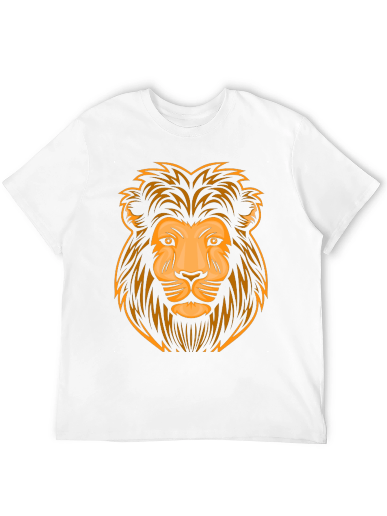 Lion Graphic Print Black T-Shirt