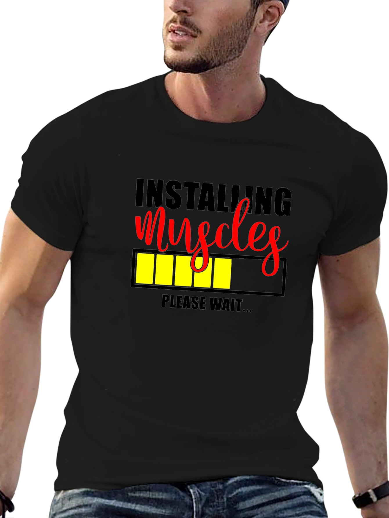 Installing Muscles Graphic T-Shirt