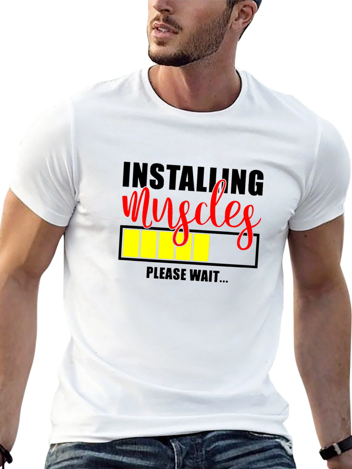 Installing Muscles Graphic T-Shirt
