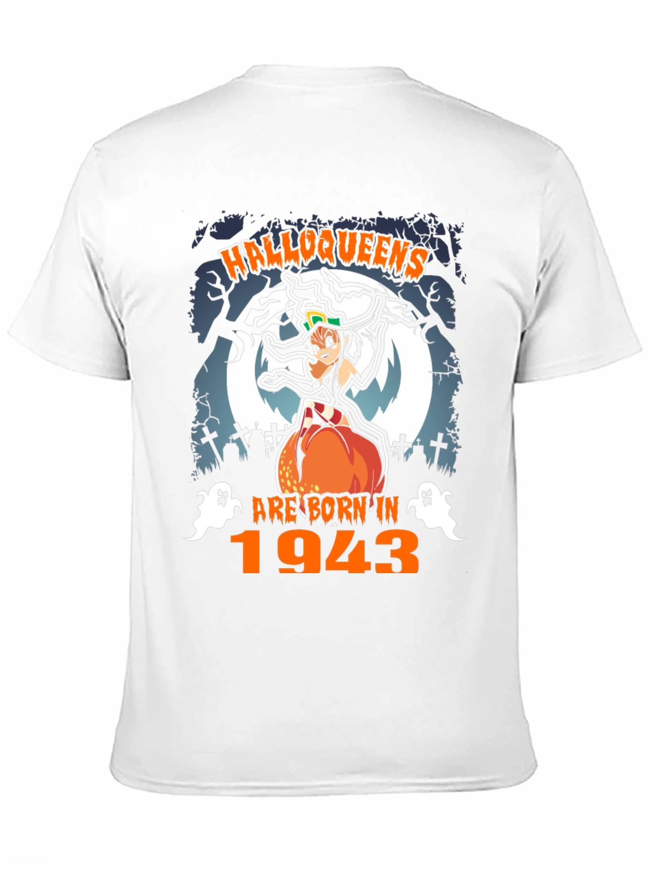 Halloweens Born in 1943 Graphic Tee