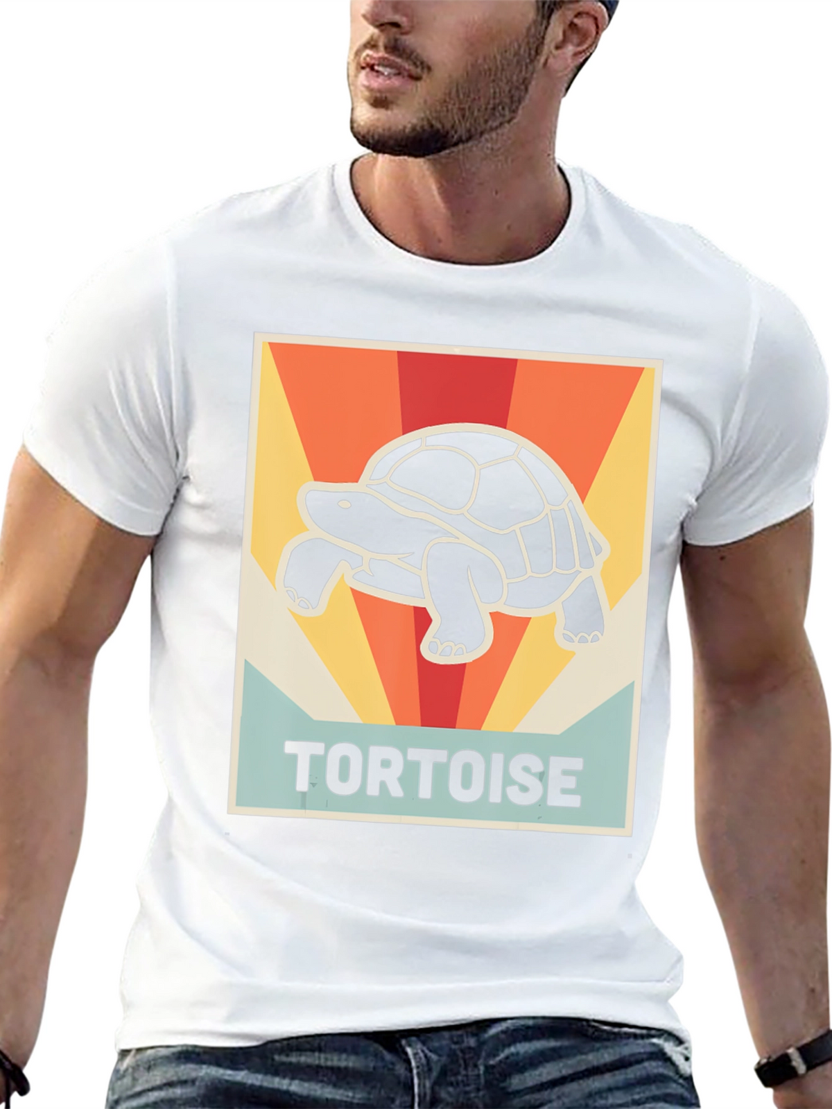 Retro Tortoise Graphic T-Shirt - Unisex Cotton Tee