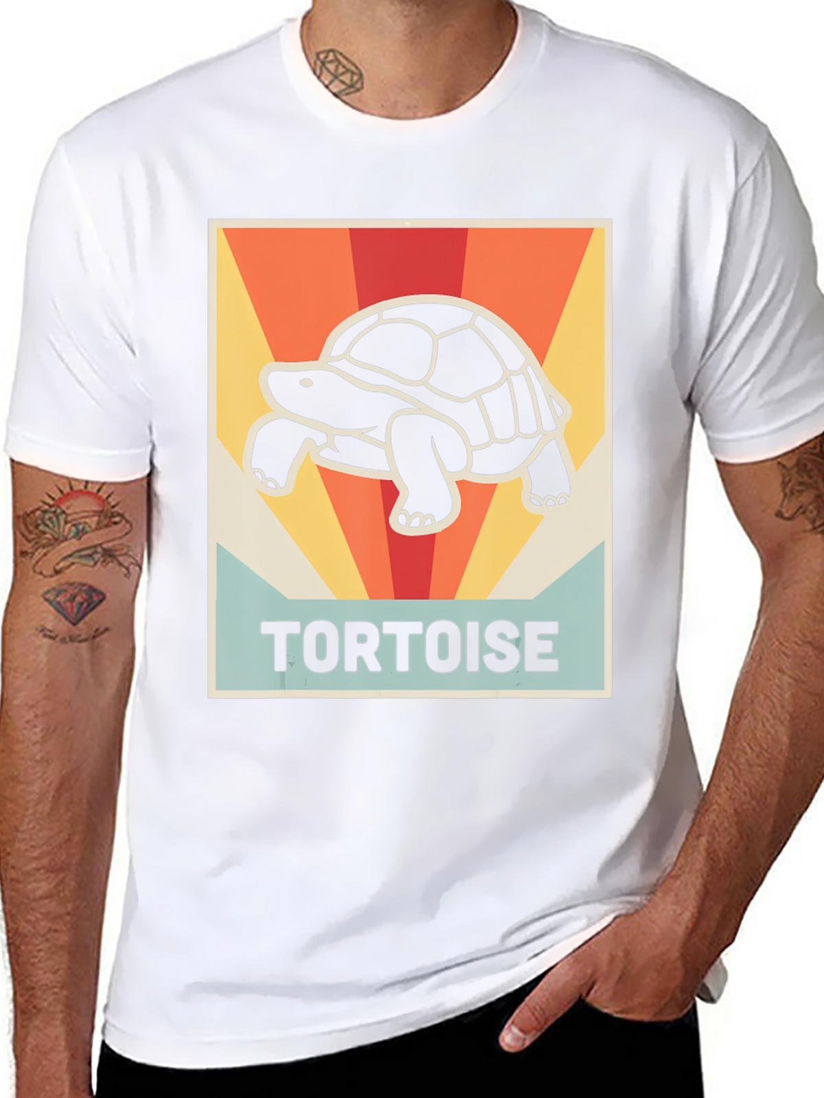 Retro Tortoise Graphic T-Shirt - Unisex Cotton Tee
