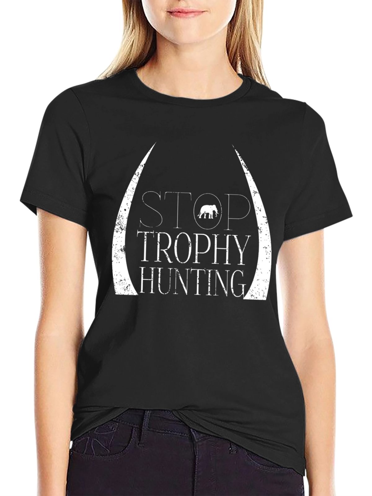Stop Trophy Hunting Graphic Tee - Anti-Poaching T-Shirt