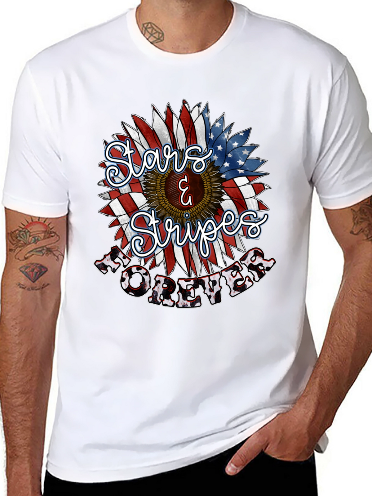 Stars & Stripes Forever Patriotic T-Shirt