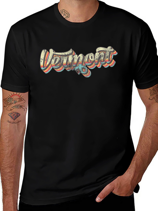 Retro Vermont Graphic T-Shirt - Vintage Style Tee