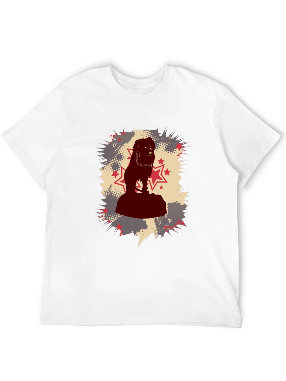 Lion Star Graphic Black T-Shirt