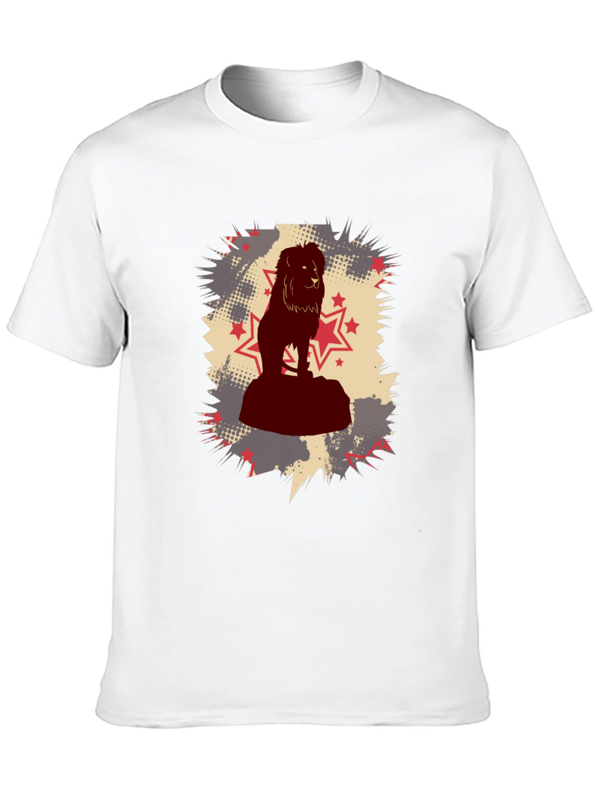 Lion Star Graphic Black T-Shirt