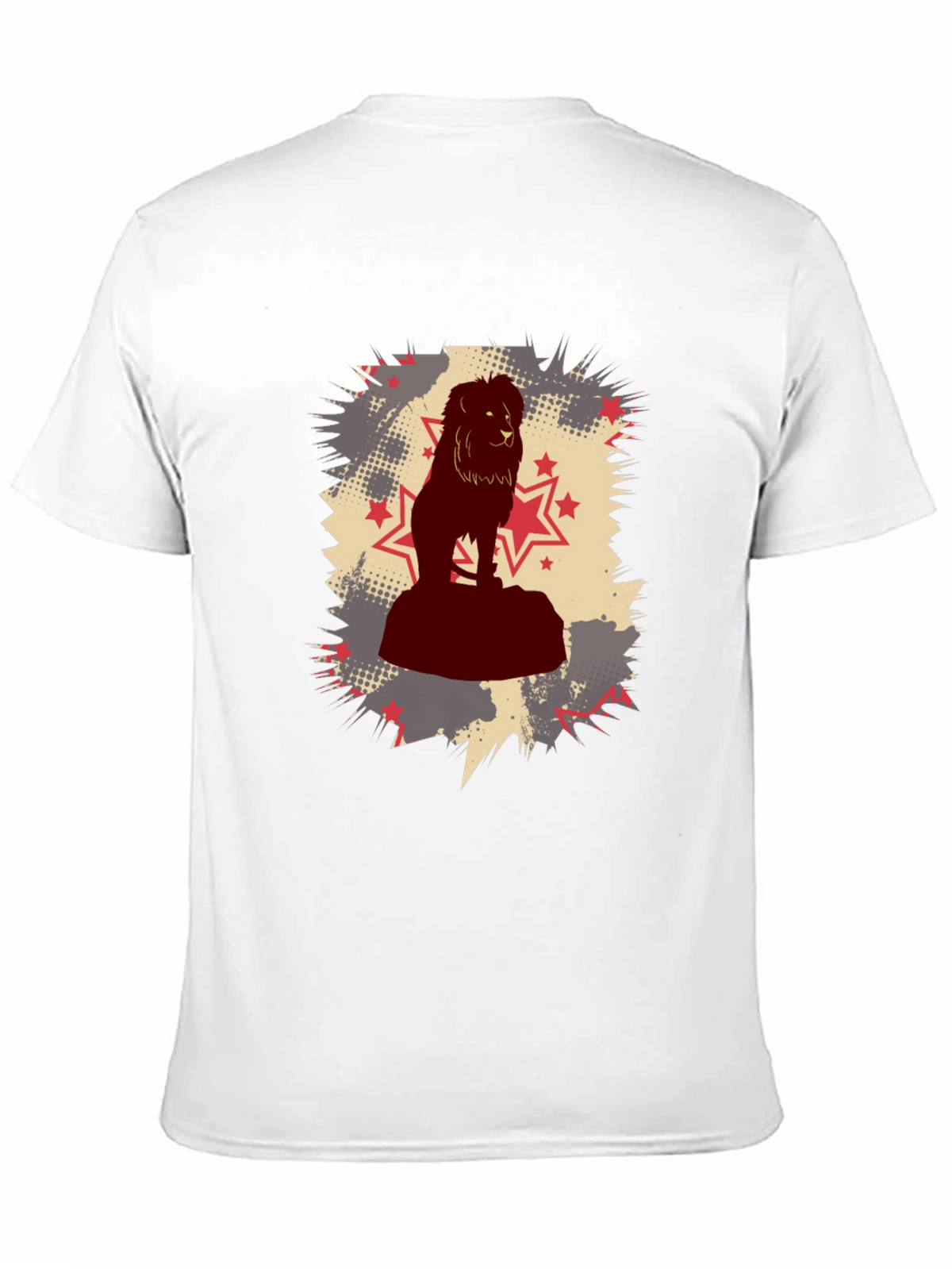 Lion Star Graphic Black T-Shirt