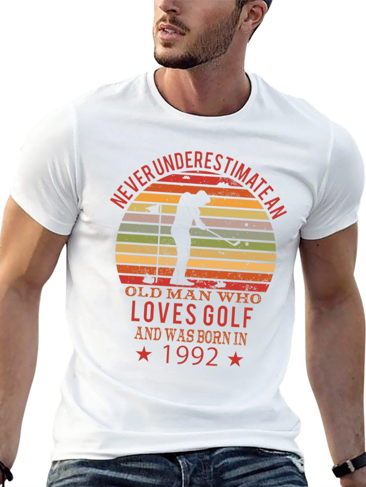 Never Underestimate Golf Tee - Born in 1992