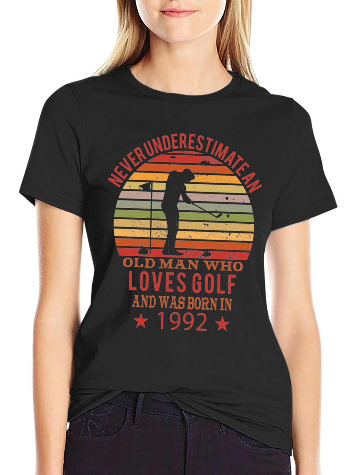 Never Underestimate Golf Tee - Born in 1992