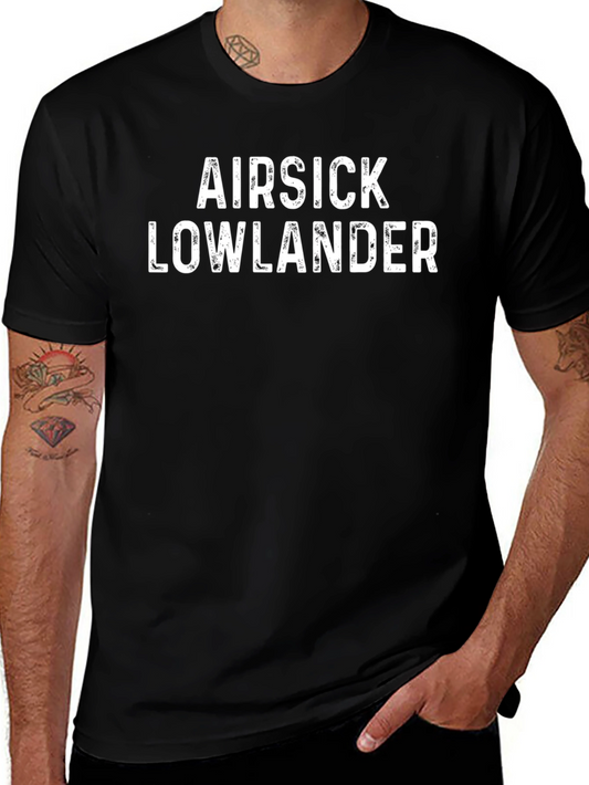 Airsick Lowlander Graphic T-Shirt - Black