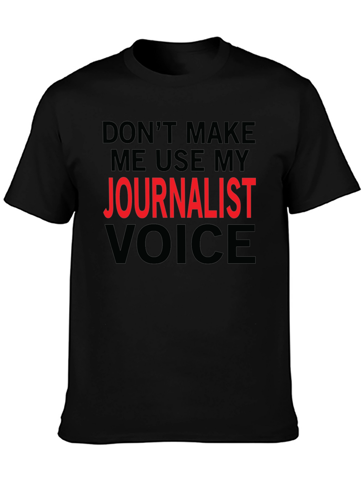 Journalist Voice Graphic Tee - Black