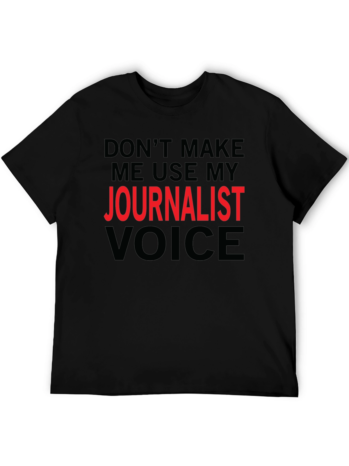 Journalist Voice Graphic Tee - Black