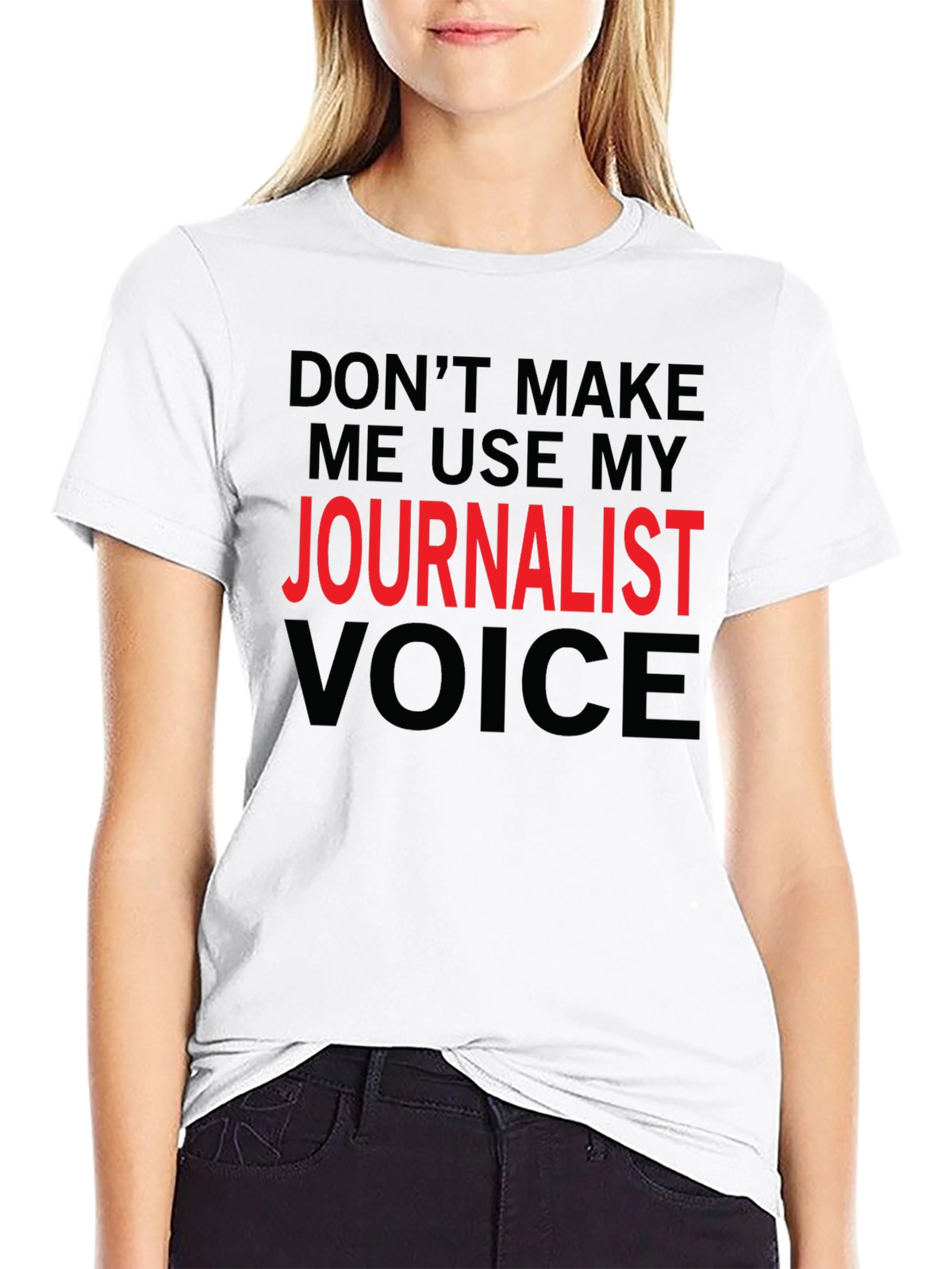 Journalist Voice Graphic Tee - Black