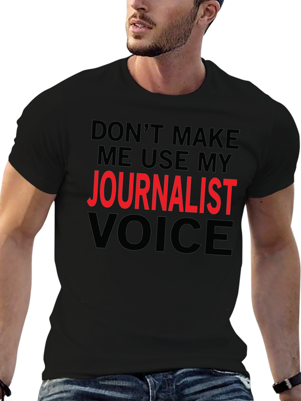 Journalist Voice Graphic Tee - Black