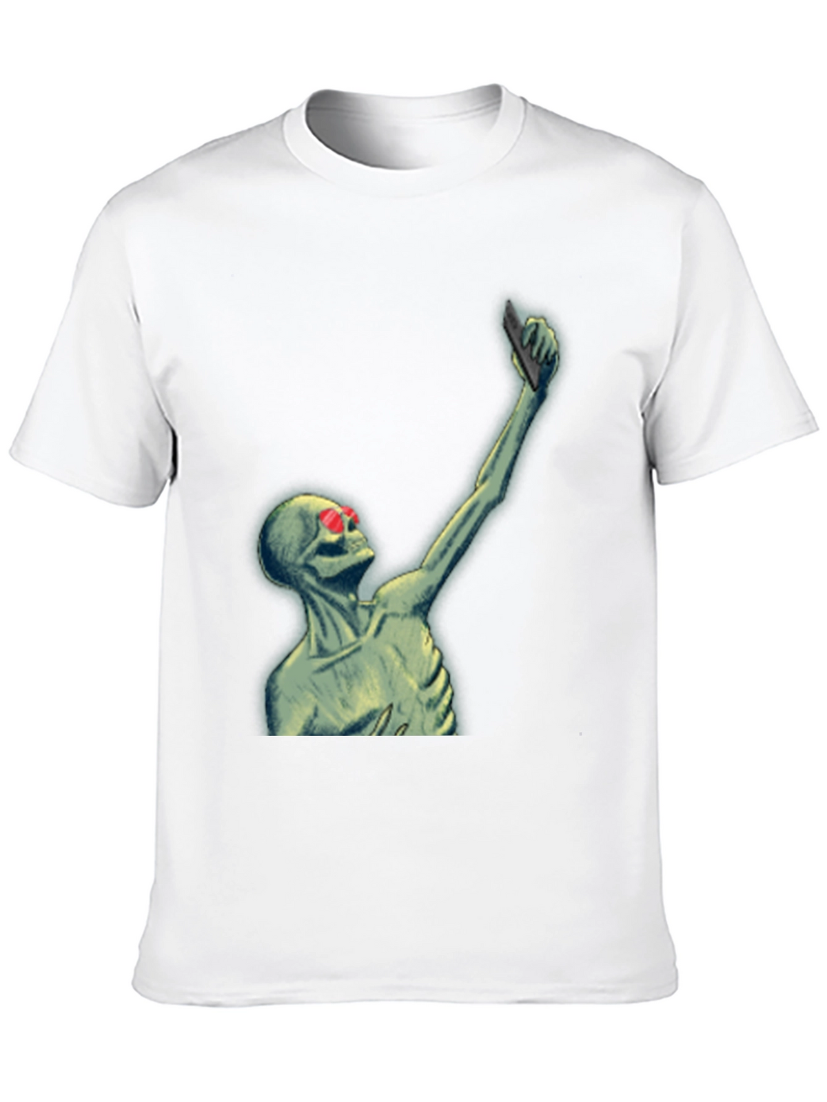 Skeleton Selfie T-Shirt - Funny Graphic Tee